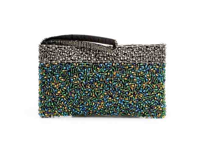 Beaded Evening Clutch and Matching Beaded Bracelet