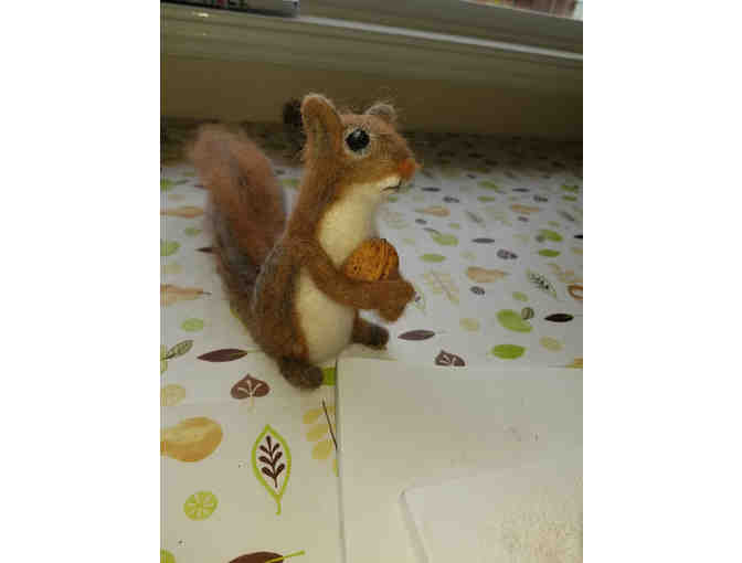 Needle-felted  Squirrel Made with Love