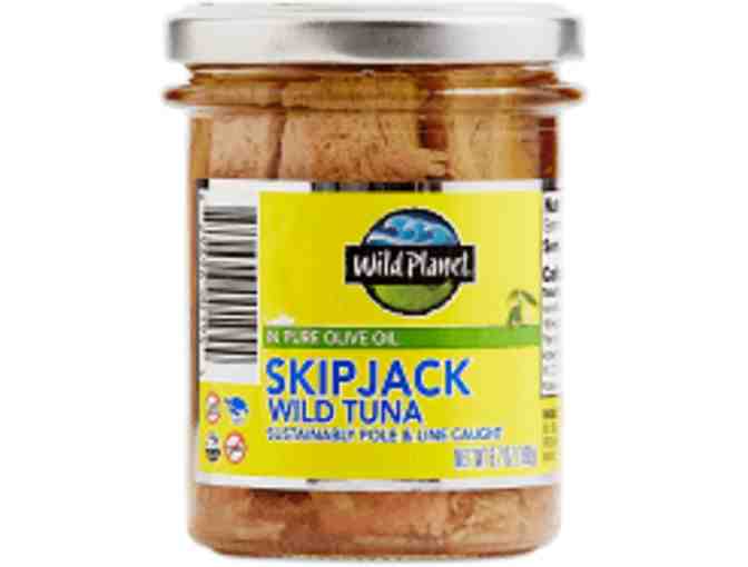 Wild Planet Six Jars of Skipjack Wild Tuna in pure Olive Oil Gift Box - Photo 1