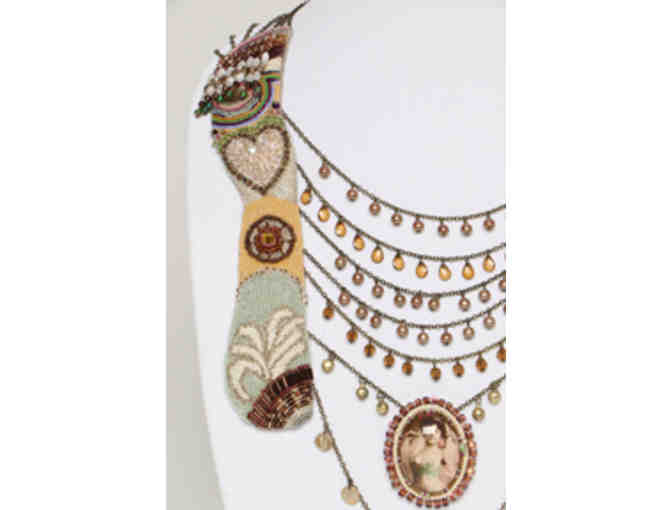 Beaded Bib Necklace - Exceptional Piece of Jewelry and Art