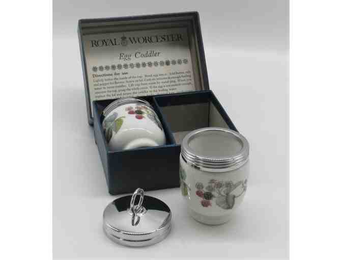 Royal Worchester Egg Coddler (Set of Two with Berry Images)