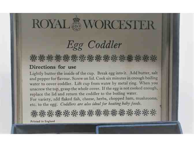 Royal Worchester Egg Coddler (Set of Two with Berry Images)
