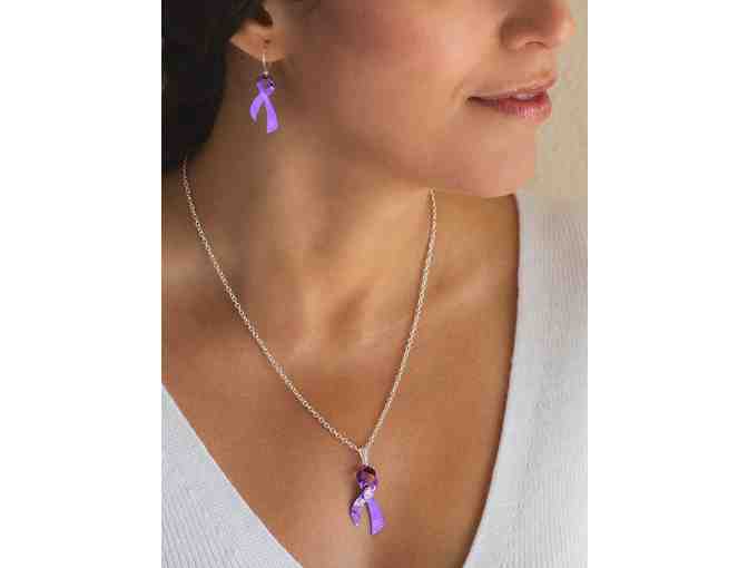 Holly Yashi Cancer Awareness Special Edition Necklace (Purple)
