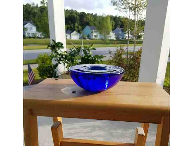 Fire & Light Cobalt Round Candle Holder