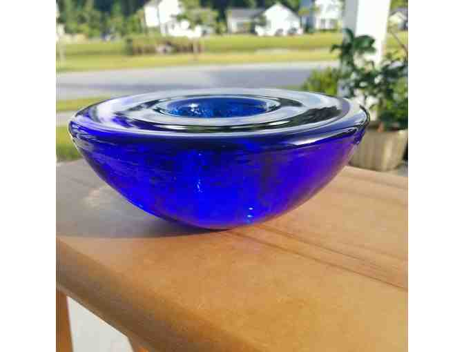 Fire & Light Cobalt Round Candle Holder