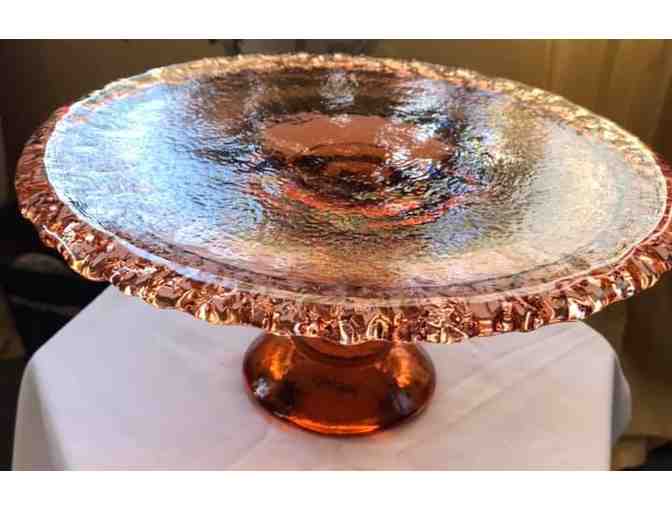 Fire & Light Pedestal Cake Plate - Copper