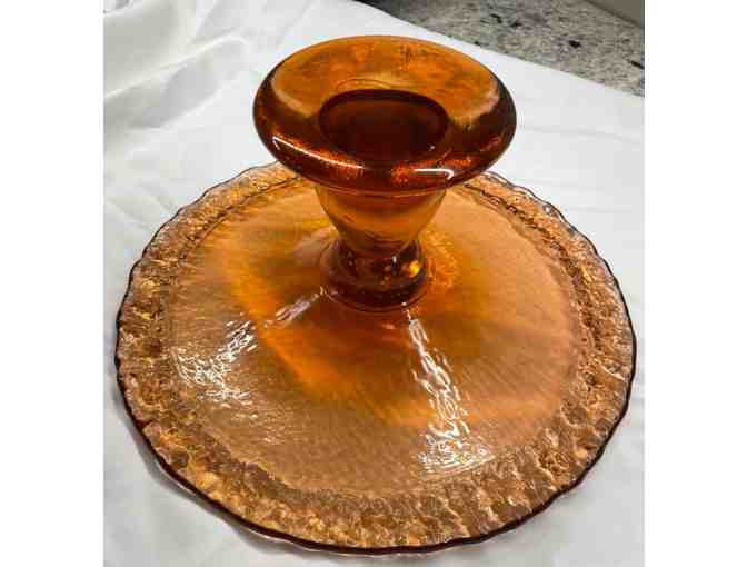 Fire & Light Pedestal Cake Plate - Copper