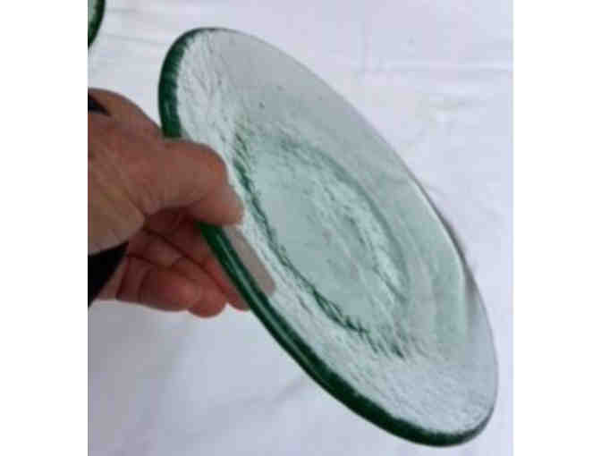 Fire & Light Dinner Plate - Greener Aqua/Pale Blue