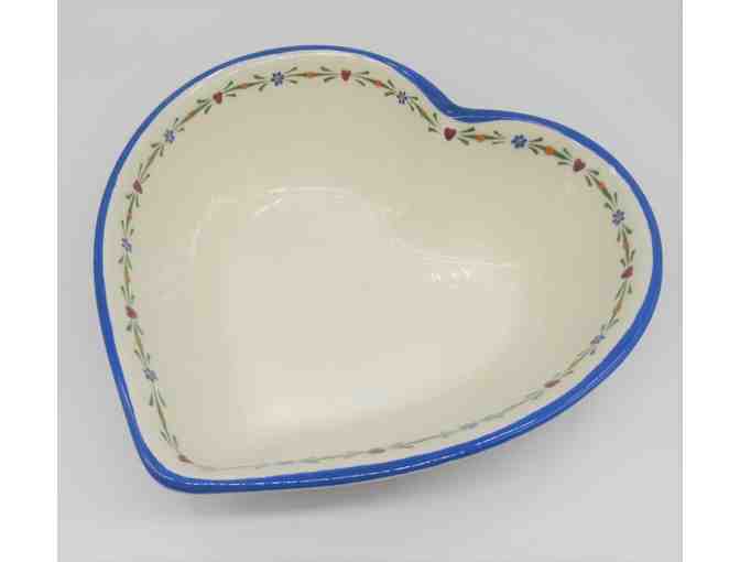 Rare Vintage Heart-Shaped Ceramic Dish
