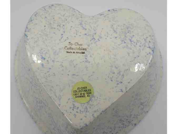 Rare Vintage Heart-Shaped Ceramic Dish