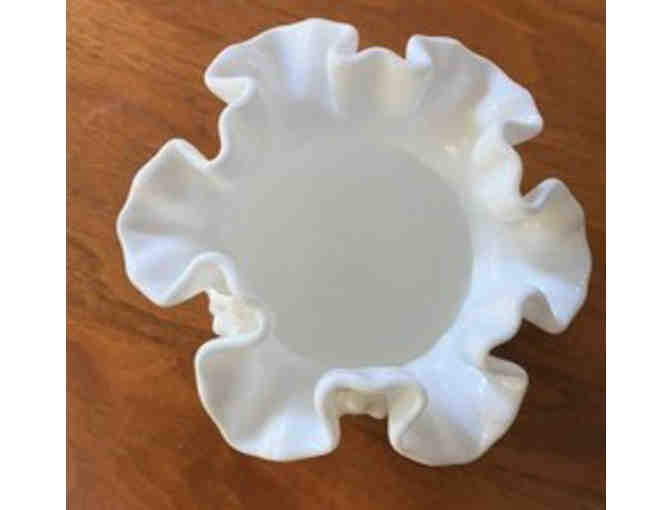 Fenton Milk Glass Vase