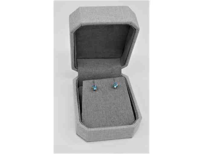 Blue Topaz Earrings from Whiplash Curve