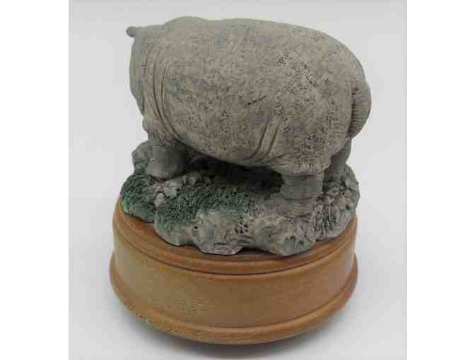 Mama and Baby Hippopotamus 'Talk to the Animals' Music Box