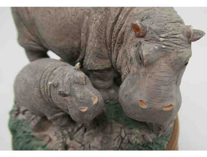 Mama and Baby Hippopotamus 'Talk to the Animals' Music Box