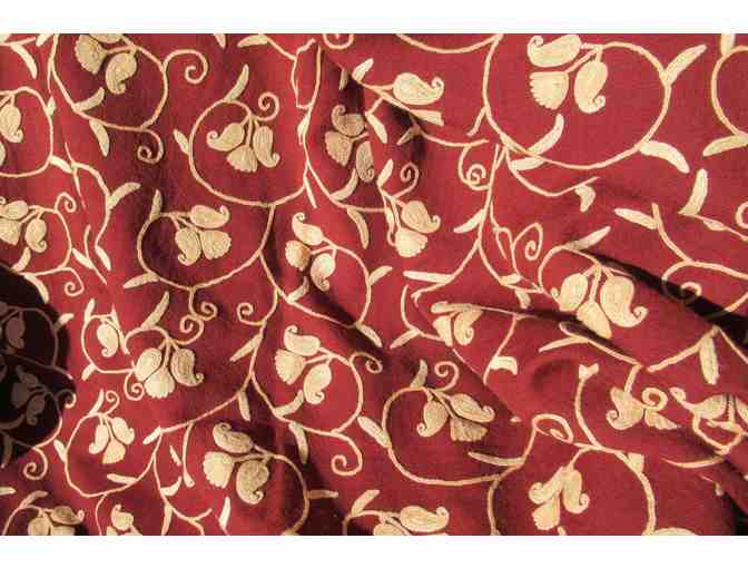 Embroidered Cashmere Shawl from Italy