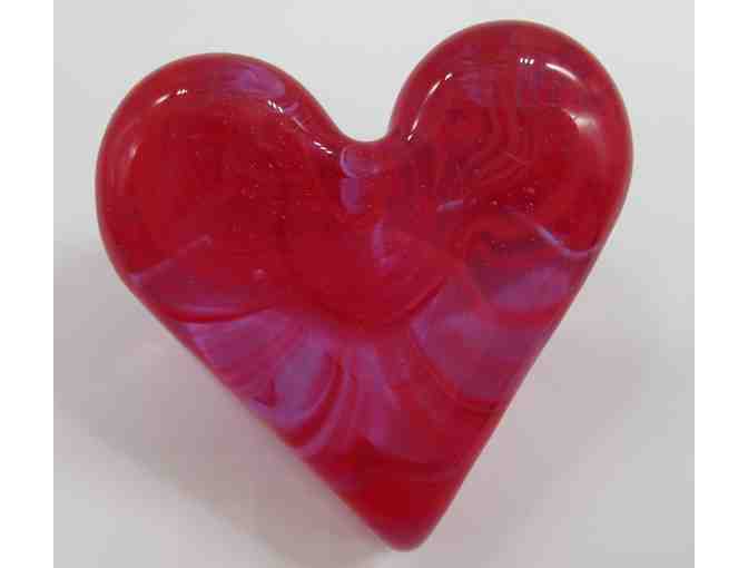 Fire and Light Pink/Red Swirl Heart