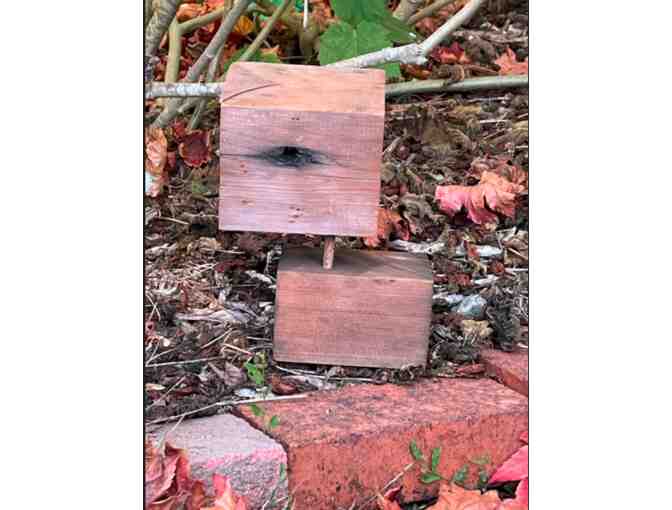 'Duet' Redwood Garden Sculpture