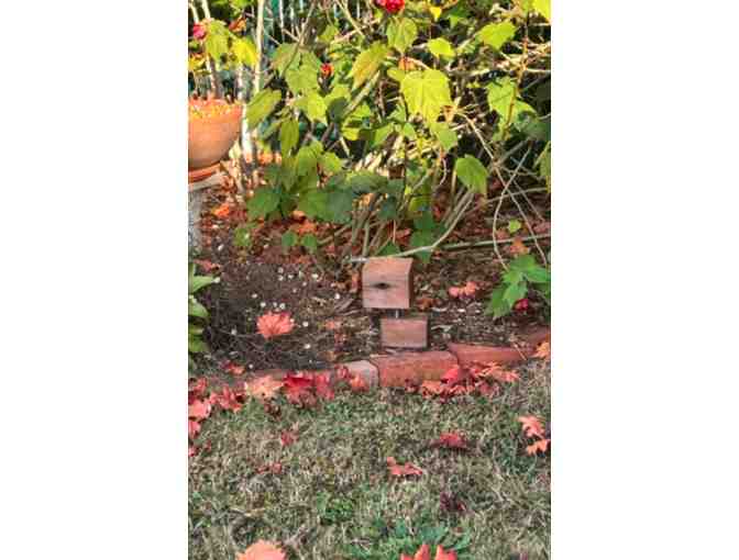 'Duet' Redwood Garden Sculpture