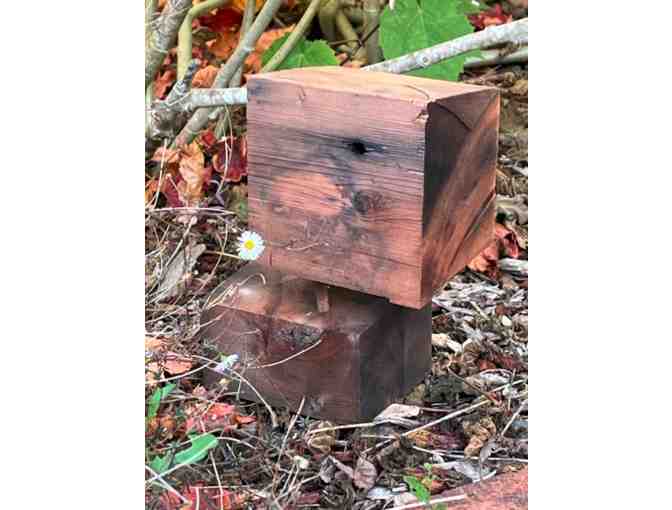 'Duet' Redwood Garden Sculpture