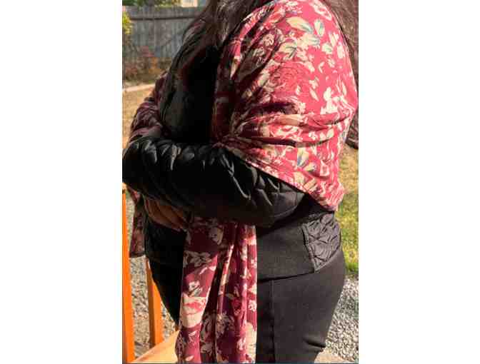 East Indian Floral Scarf