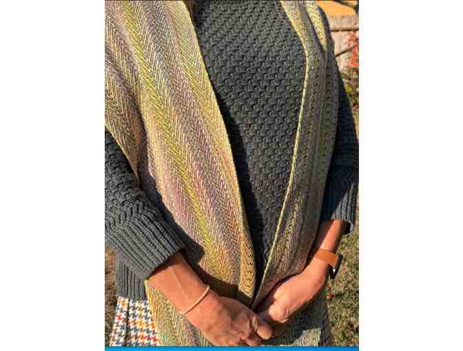 Beautiful Hand-woven Scarf by Carolyn Jones-Studio Ix Chel