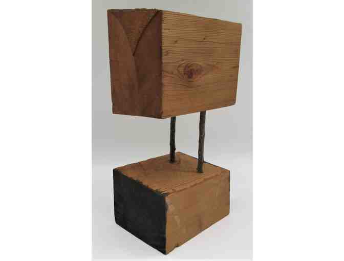 'Gravity' Redwood Garden Sculpture