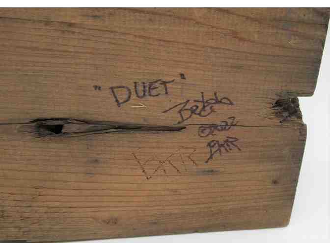 'Duet' Redwood Garden Sculpture