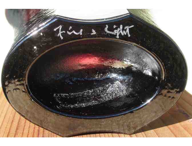 Fire and Light Aurora Vase - Plum