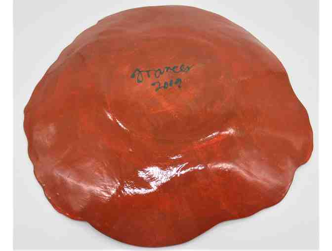 Fun Chicken Platter by Artist Frances Boettcher