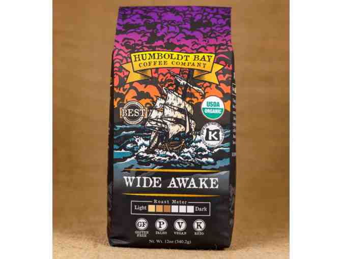 Humboldt Bay Coffee Company Gift Box with Black and Orange Logo Bandana