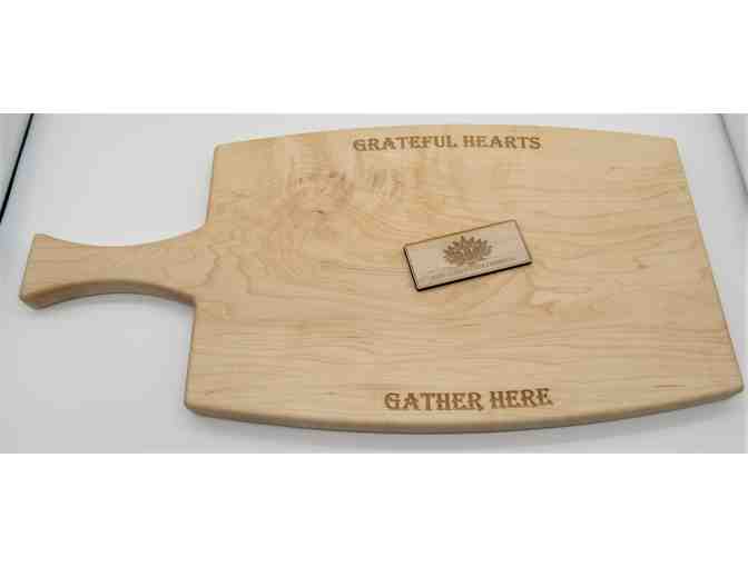 Grateful Hearts Charcuterie/Cutting Board by Kendall Baker