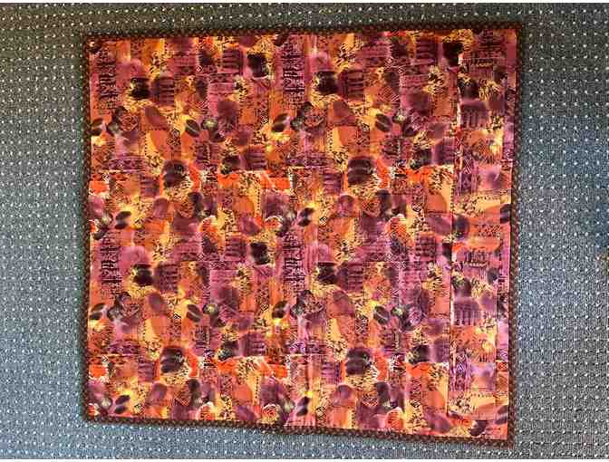 Fall Pumpkins Quilted Wall Hanging or Table Runner