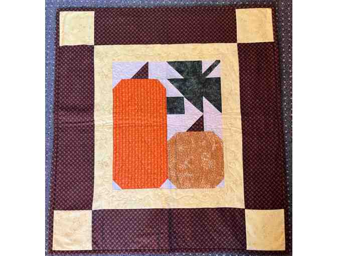 Fall Pumpkins Quilted Wall Hanging or Table Runner