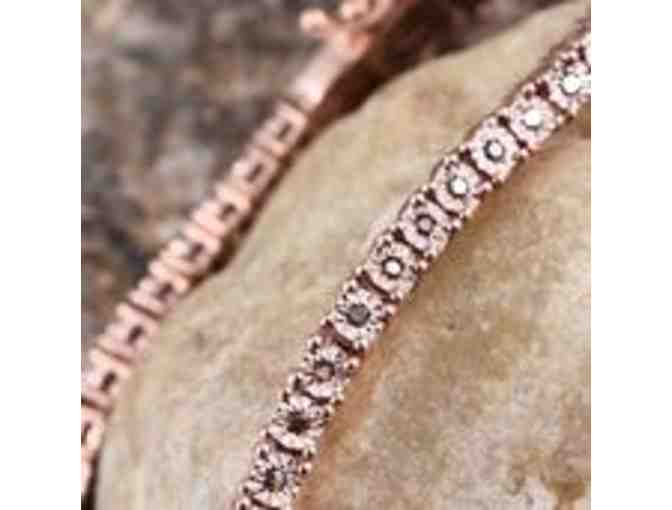 Red Diamond (IR) 14K Rose Gold Bracelet