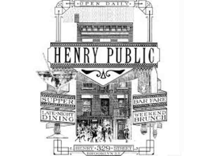 Henry Public - $50 Gift Card