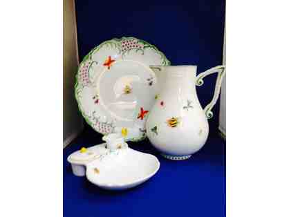 Locally Designed and Handpainted Porcelain Set