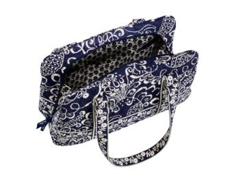 Vera Bradley Navy & White Hand Bag