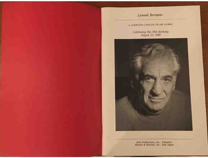 Leonard Bernstein Collectible Catalog, Celebrating his 70th Birthday (August 25, 1988)