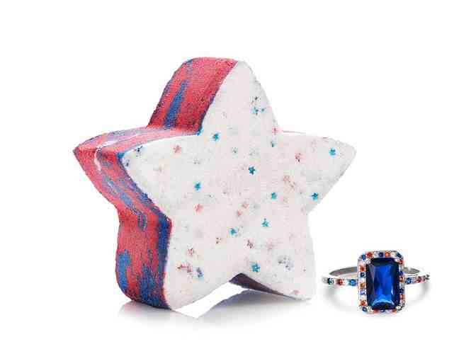 Fragrant Jewels America Bath Bomb with Collectible Ring (size 6)