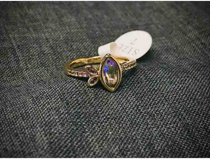 Purple Iridescent Ring by Fragrant Jewels