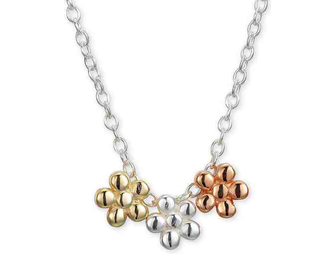 'Girlfriends' Triple Flower Pendant Necklace by Unwritten