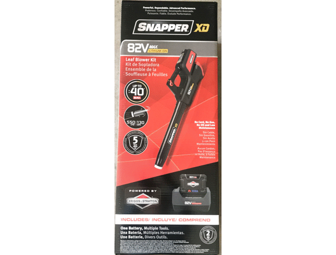 Snapper XD 82V cordless blower with battery and charger