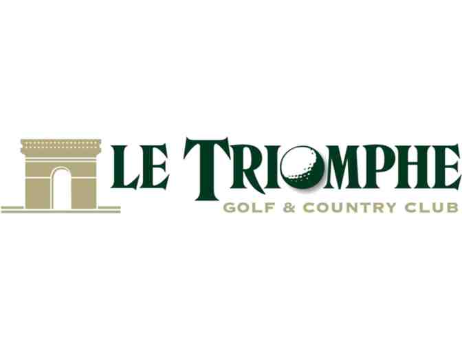 Le Triomphe round of golf for 4 people