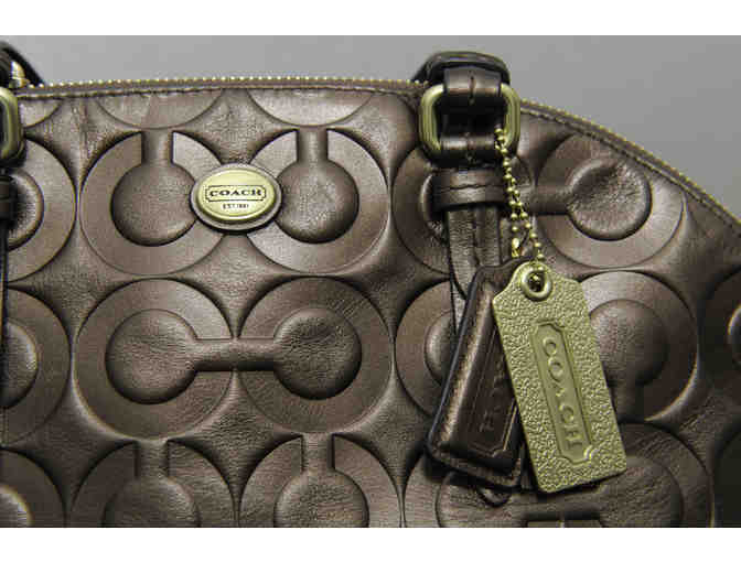 COACH Handbag 'Peyton' Bronze Leather Purse