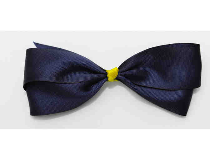 B-T Bow in Blue & Gold