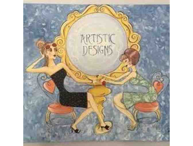 Artistic Designs Gift certificate and basket