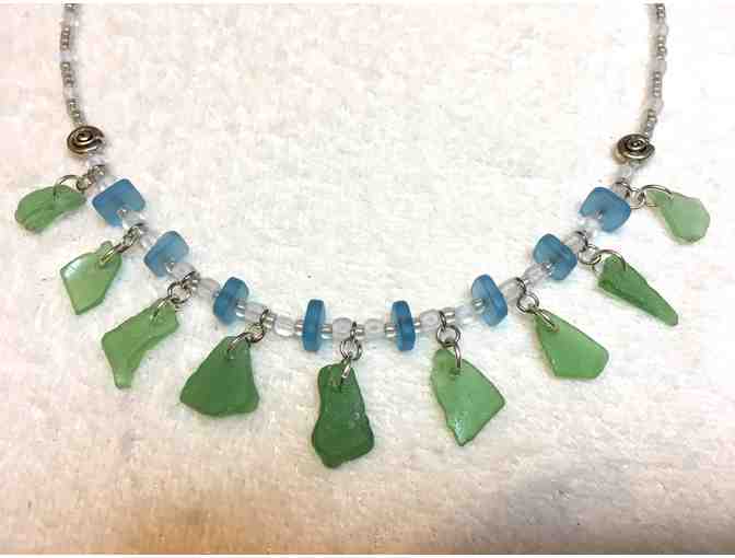 Bristol Beach Glass Necklace, handmade
