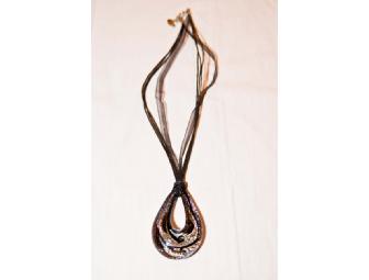 Teardrop-shaped  Murano Glass Necklace