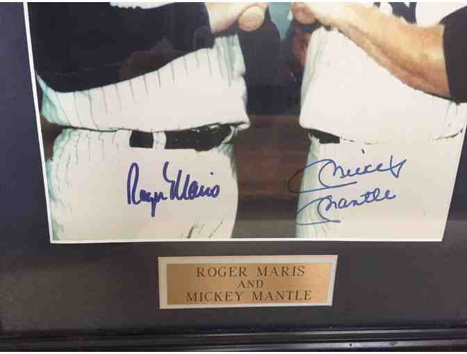 Roger Maris, Mickey Mantle Signed, Framed Photograph
