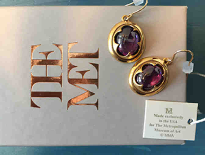 Met Museum Oval Glass Earrings